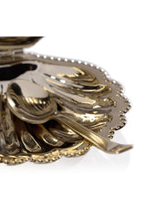 Cap Ferrat Fan Shell Lidded Bowl With Spoon