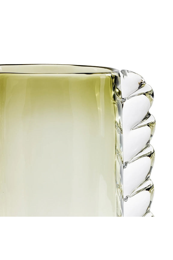 Vintage Braided Glass Vase