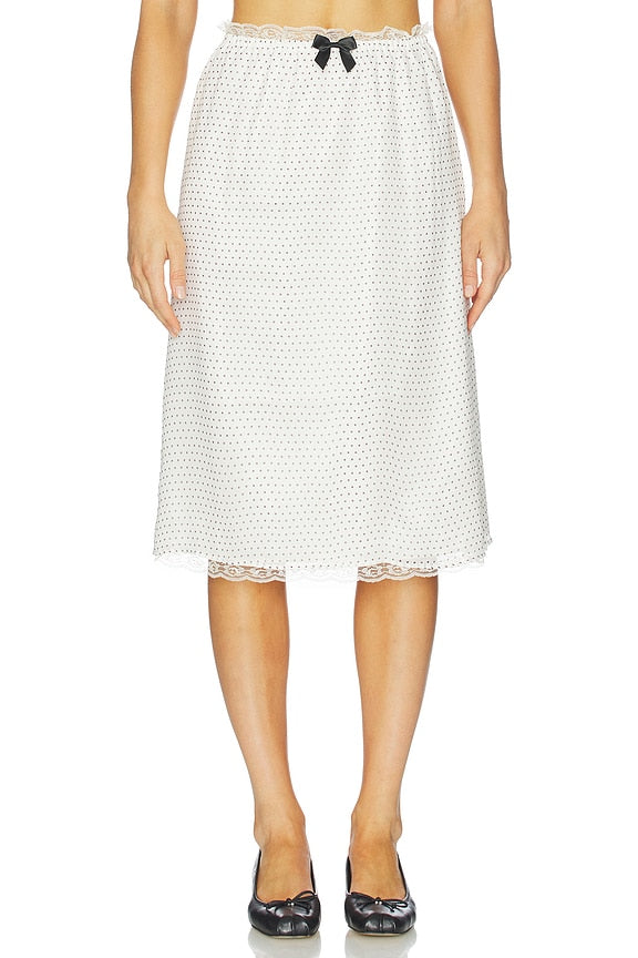 Celerie Lace Trim Slip Skirt