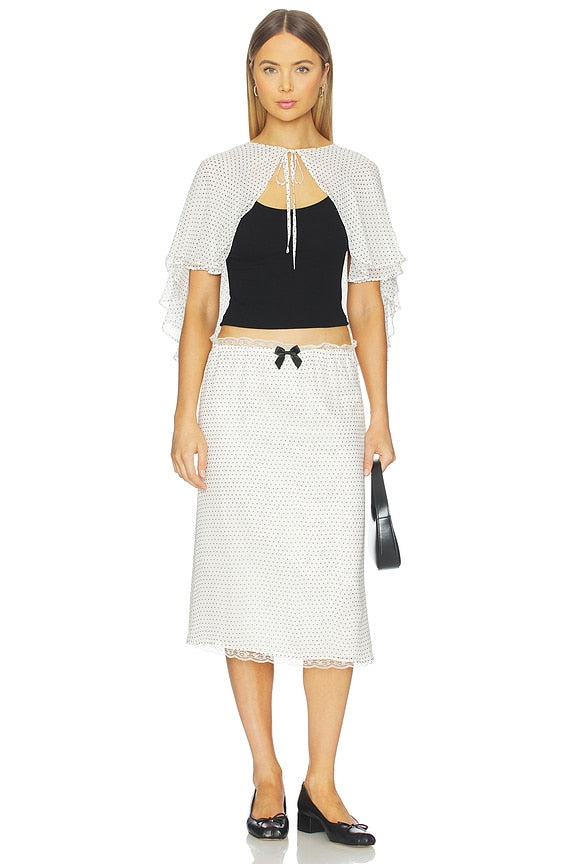 Celerie Lace Trim Slip Skirt
