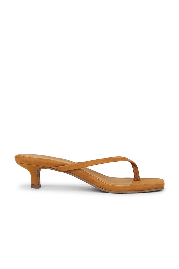 Julia Square Toe Suede Flip Flop