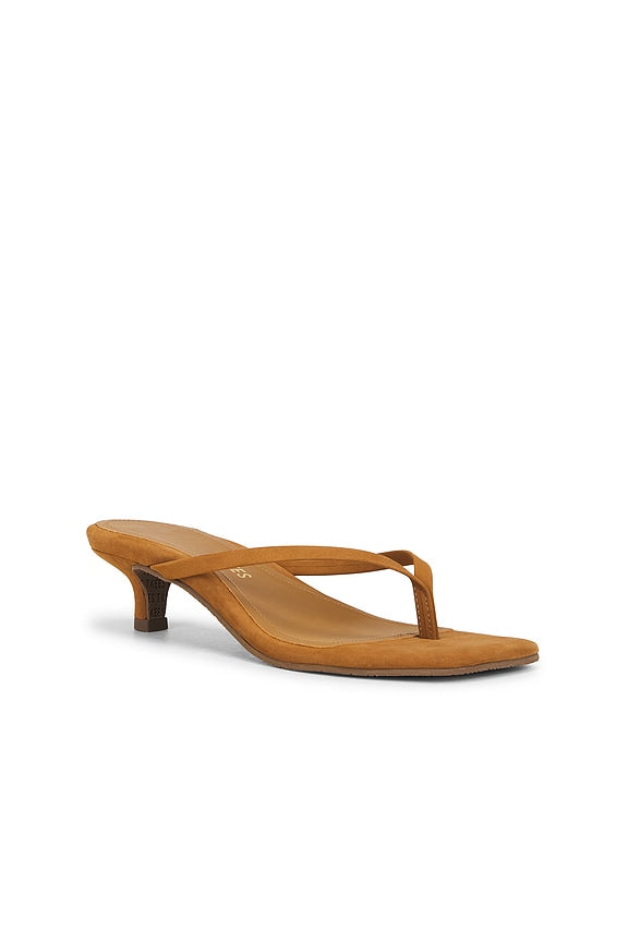 Julia Square Toe Suede Flip Flop