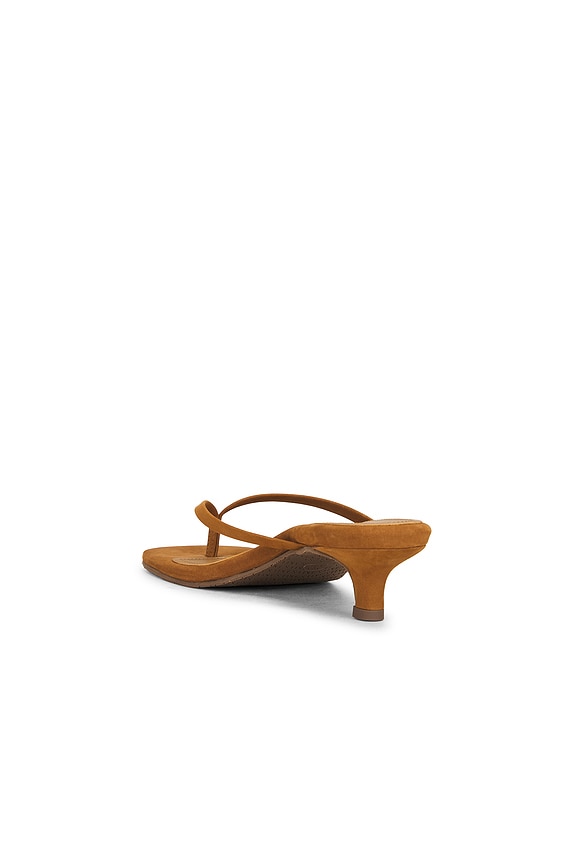 Julia Square Toe Suede Flip Flop