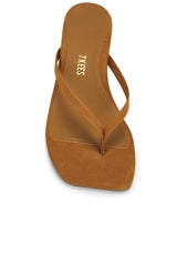 Julia Square Toe Suede Flip Flop