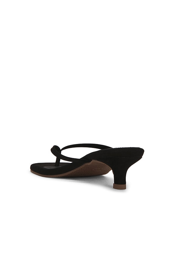 Julia Square Toe Suede Flip Flop