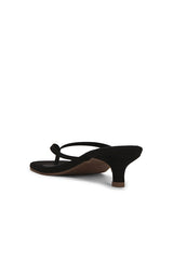 Julia Square Toe Suede Flip Flop