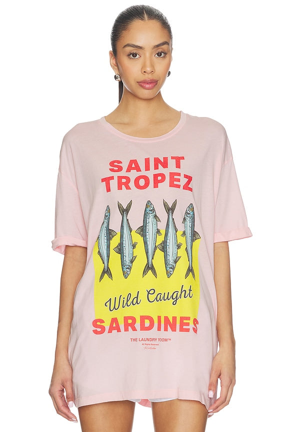 Saint Tropez Sardines Oversized Tee