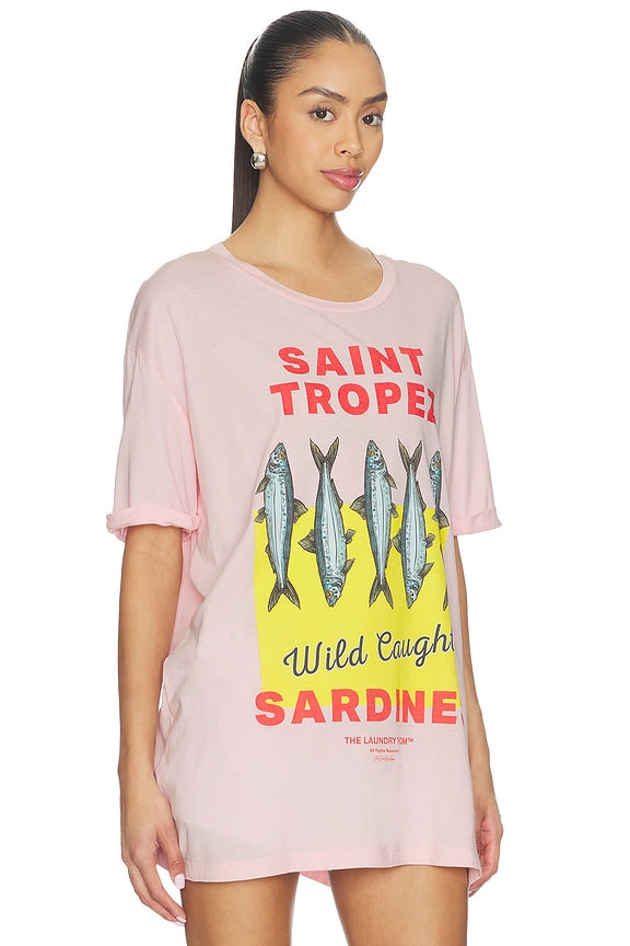 Saint Tropez Sardines Oversized Tee