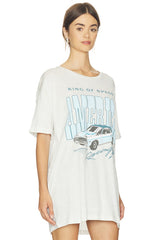King Of Speed America Racing Oversized Tee