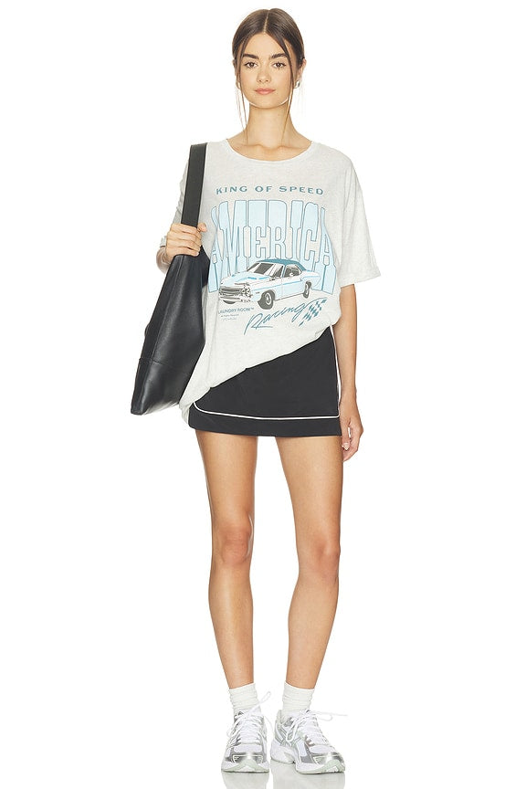 King Of Speed America Racing Oversized Tee