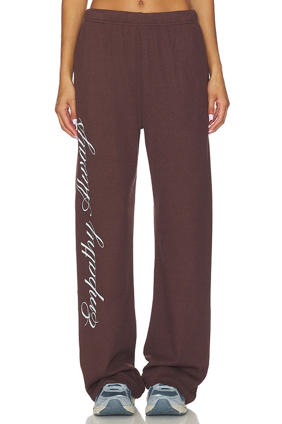 Empathy Always Waffle Wide Leg Sweatpants