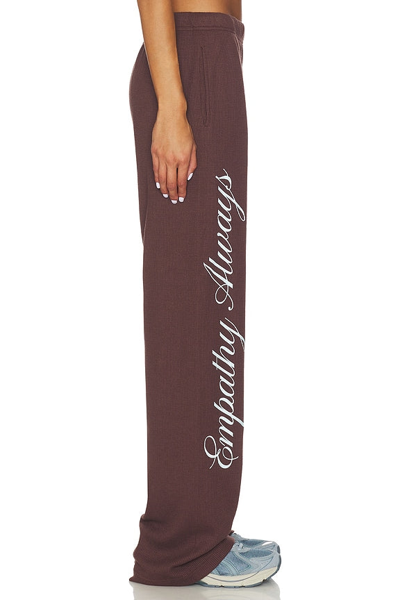 Empathy Always Waffle Wide Leg Sweatpants