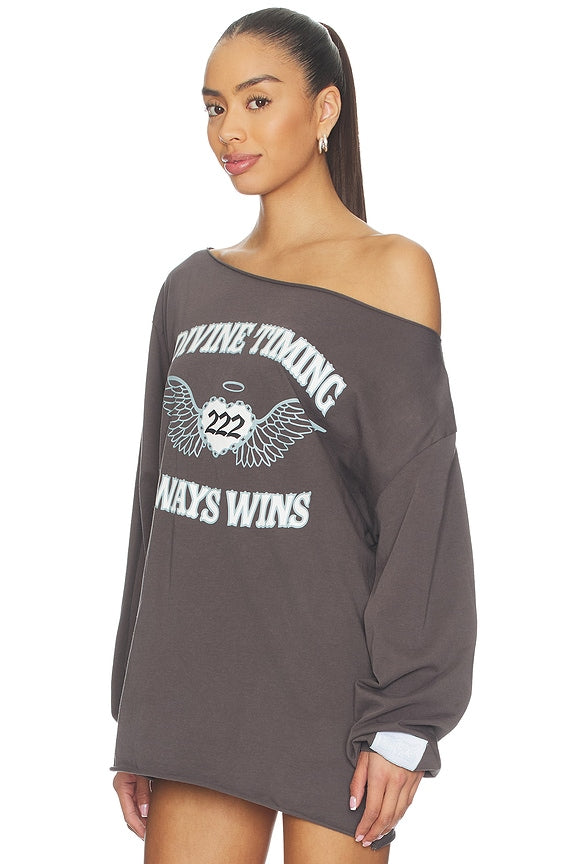 Orebella by Bella Hadid x Mayfair Hadid Divine Timing 222 Off-shoulder Longsleeve Top