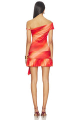 Twist Off Shoulder Mini Dress