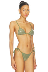 Sequin Equator Bikini Top