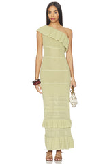 Kenzee Ruffle Midi Dress