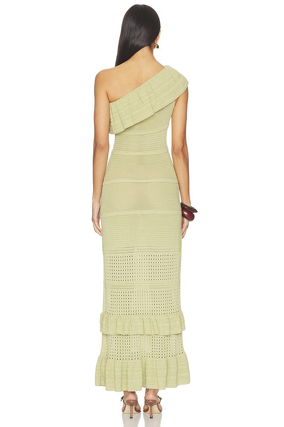 Kenzee Ruffle Midi Dress