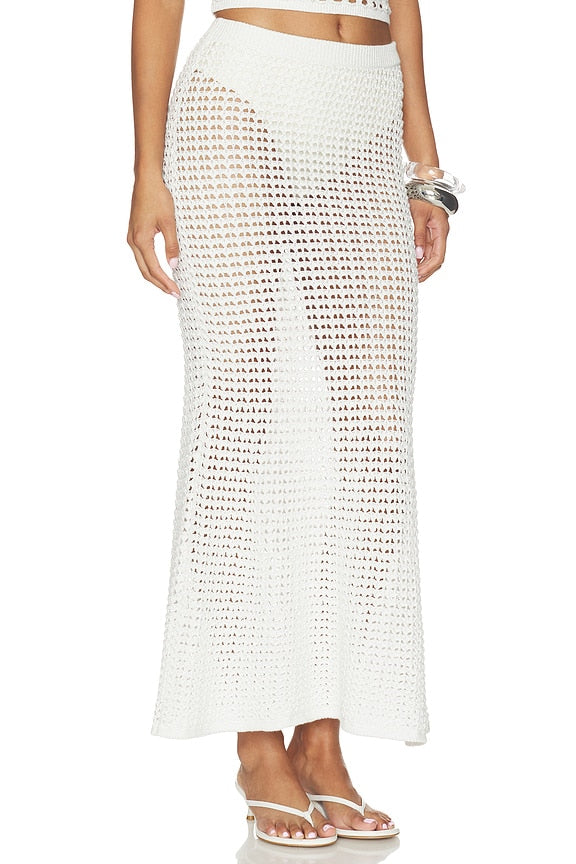 Sellia Pointelle Maxi Skirt