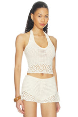 Carrissa Crochet Halter Top