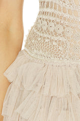 Orla Crochet &amp; Tulle Dress
