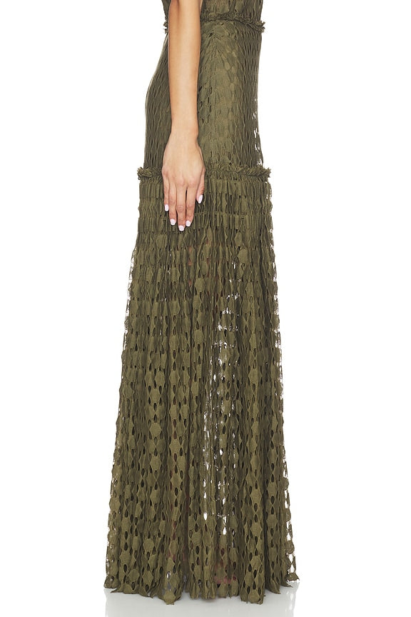 Aris Lace Maxi Skirt