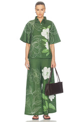 Floral Bell Sleeve Shirt