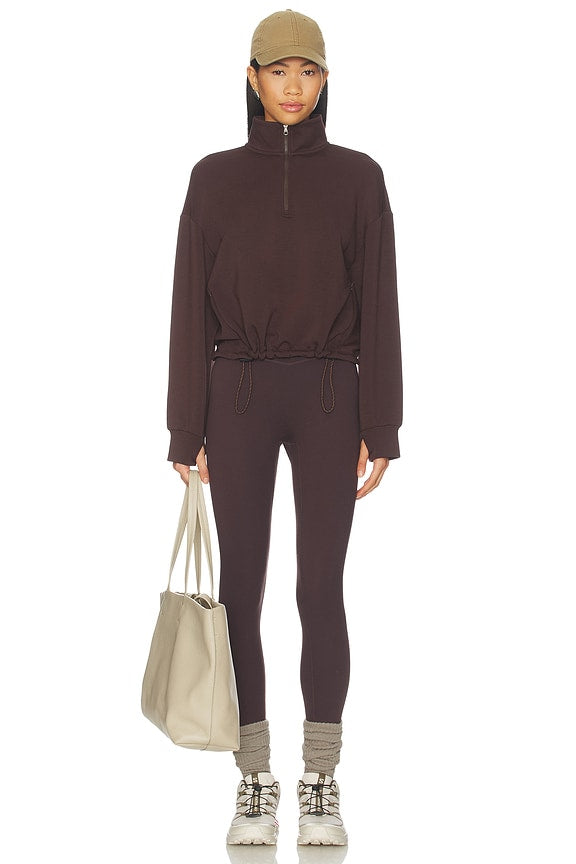 Sian Cropped Half Zip Midlayer