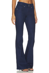 Beverly Mid Rise Skinny Flare Jeans