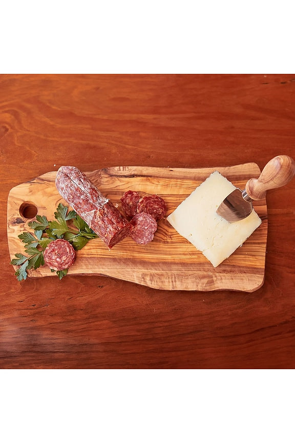 Olivewood Charcuterie Board With Hole Handle