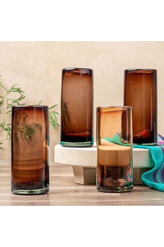 Set Of 4 Tamarind Highball Glass