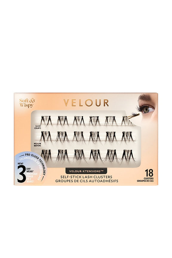 Soft &amp; Wispy Xtensions Self-stick Clusters