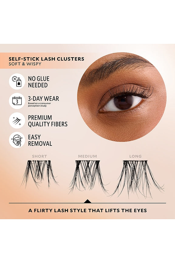 Soft &amp; Wispy Xtensions Self-stick Clusters