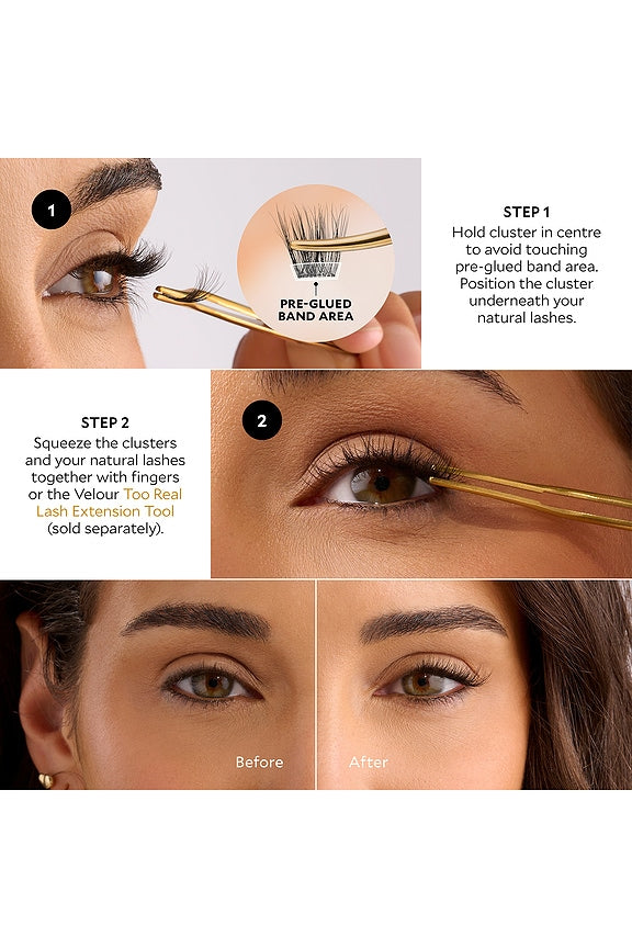 Soft &amp; Wispy Xtensions Self-stick Clusters