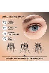 X Cgonzalez Beauty Self-stick Lash Clusters