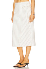 Seedling Stripe Wrap Skirt