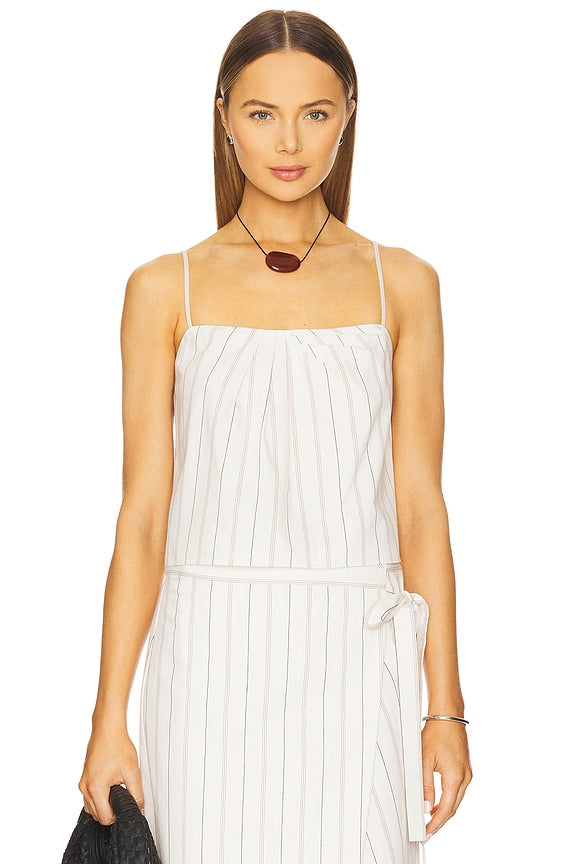 Seedling Stripe Draped Front Tank
