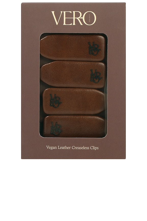 Faux Leather Creaseless Clips