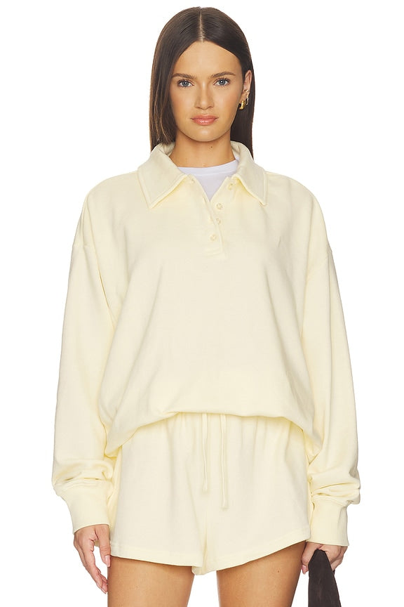 Henley Pull Over Sweatshirt