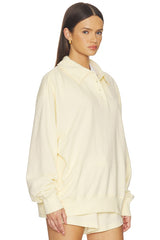 Henley Pull Over Sweatshirt