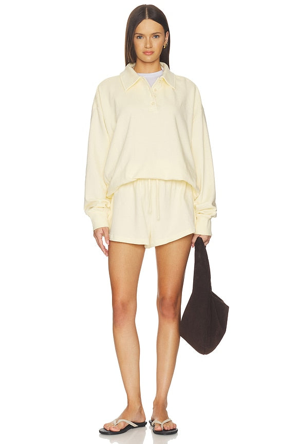 Henley Pull Over Sweatshirt