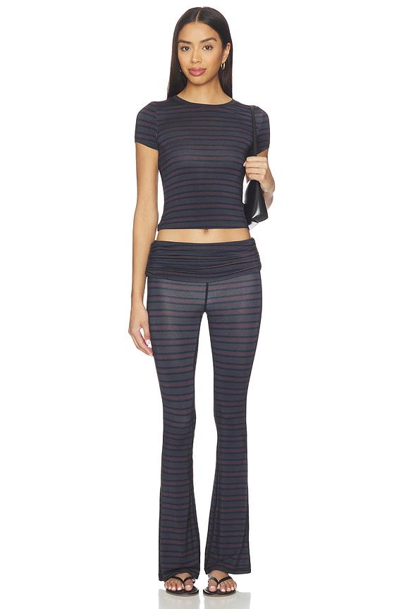 Fold Over Flare Legging