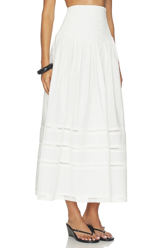 Smocked Maxi Skirt