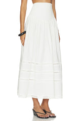 Smocked Maxi Skirt
