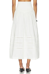Smocked Maxi Skirt
