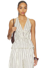 Halter Peplum Top