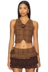 Rosette Wool Vest