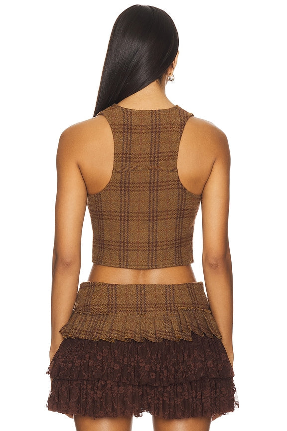 Rosette Wool Vest