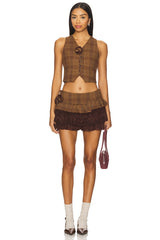 Rosette Wool Vest