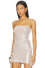 Silver Poet Tube Top