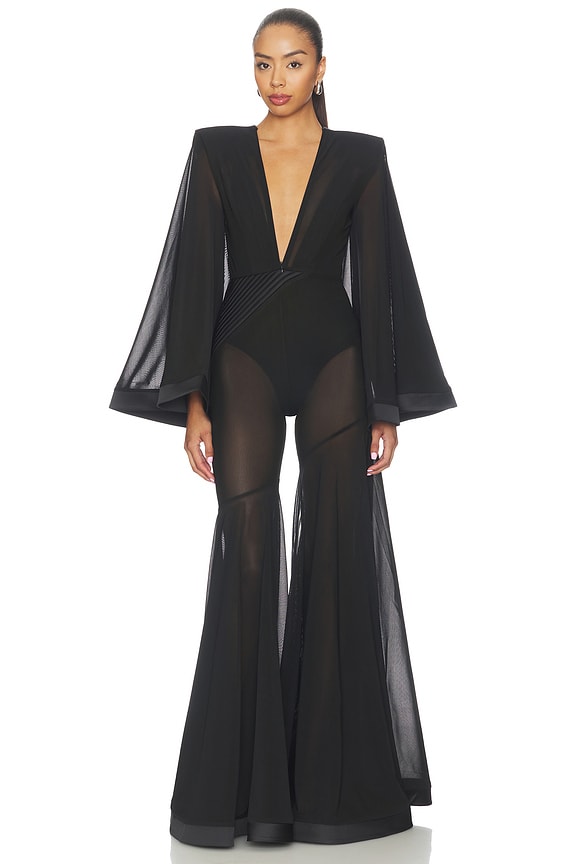 Illusion Survives Love 2 Pc Mesh Jumpsuit
